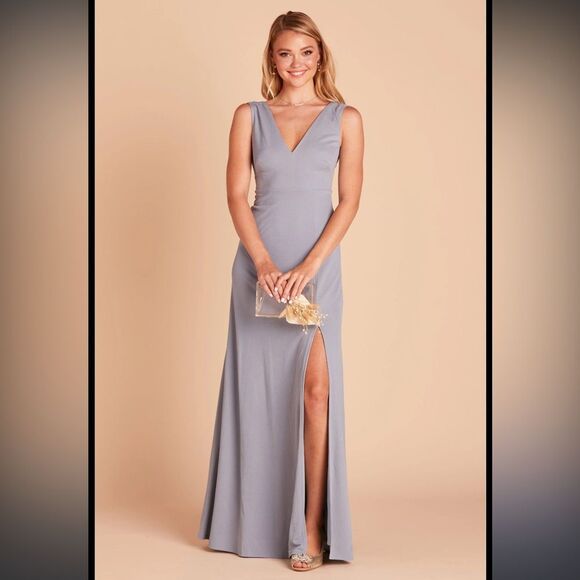 Birdy Grey Dresses Birdy Grey Shamin Dress Crepe Dusty Blue Size — free download